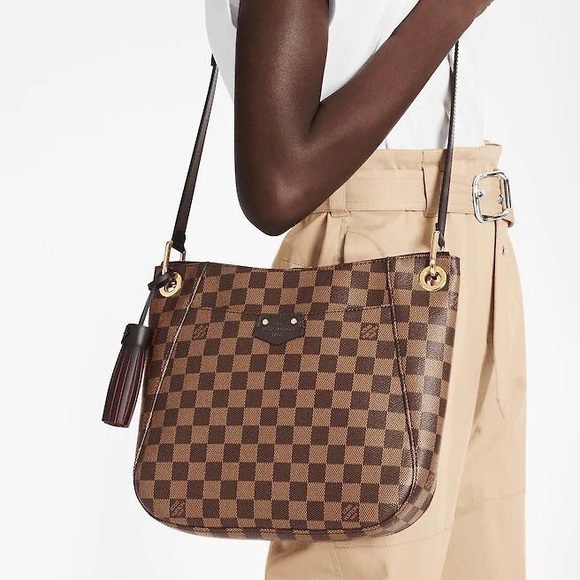 Louis Vuitton Damier Ebene South Bank Besace Bag Purse - Picture 12 of 14